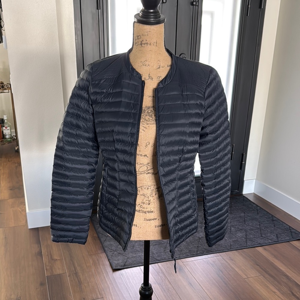 Loft Dark Blue Quilted Jacket